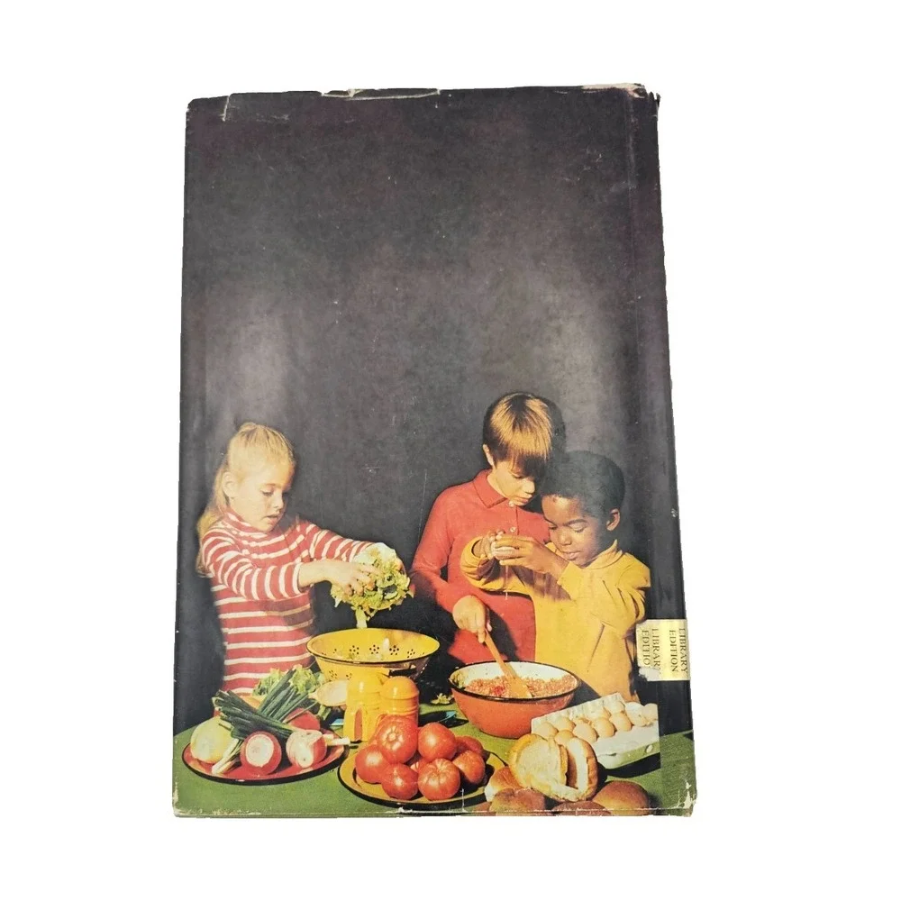Kids Cooking First Cookbook Children Vintage 1970 Doubleday Recipes Book‎